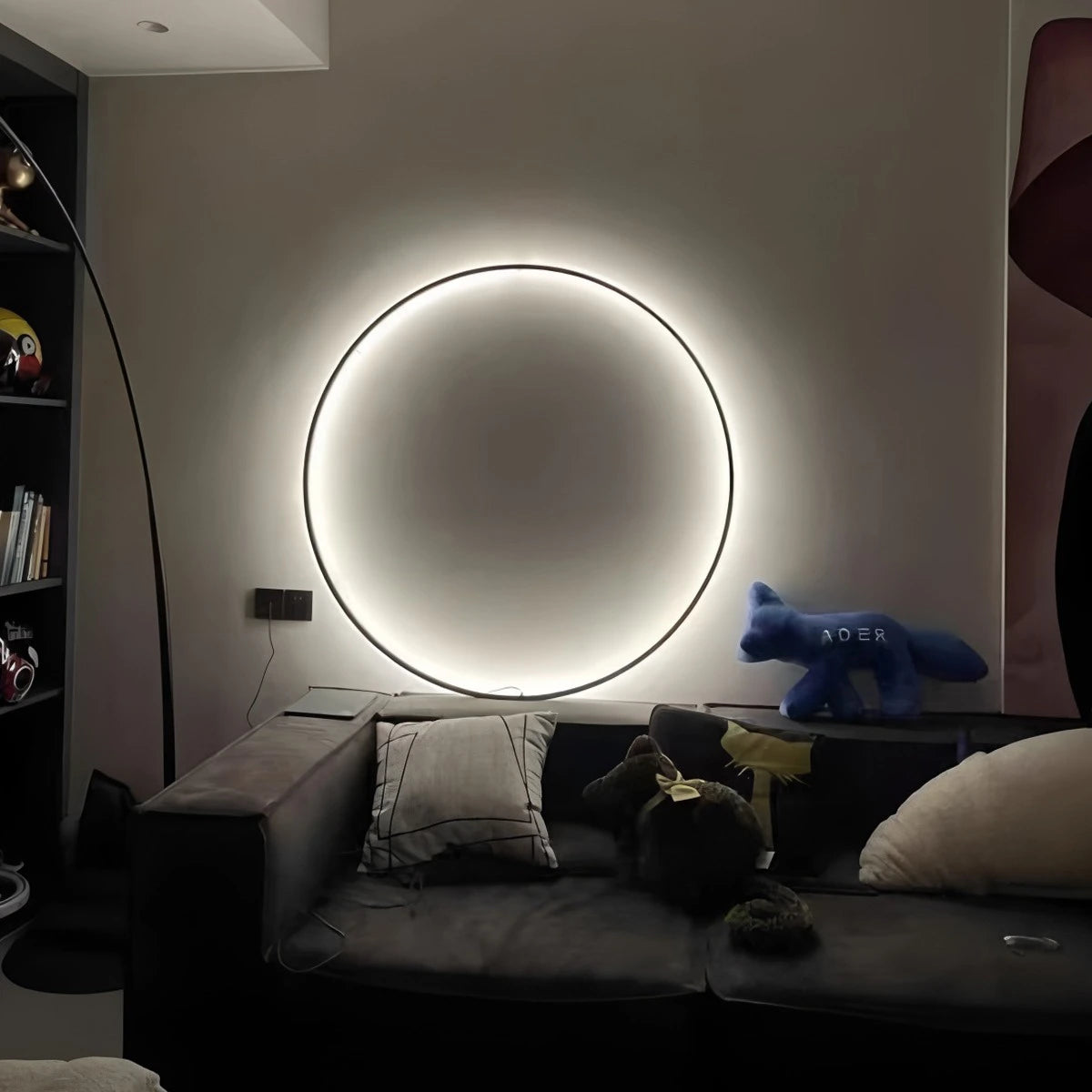 Round Ring LED Wall Lamp for Living Room