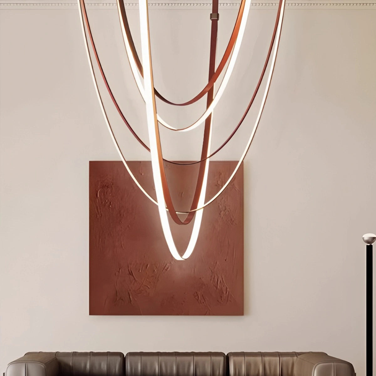 Shalom Leather Chandelier