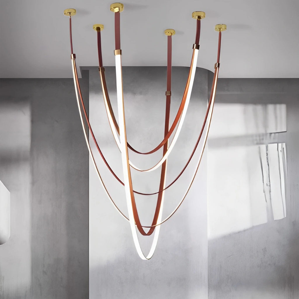 Shalom Leather Chandelier