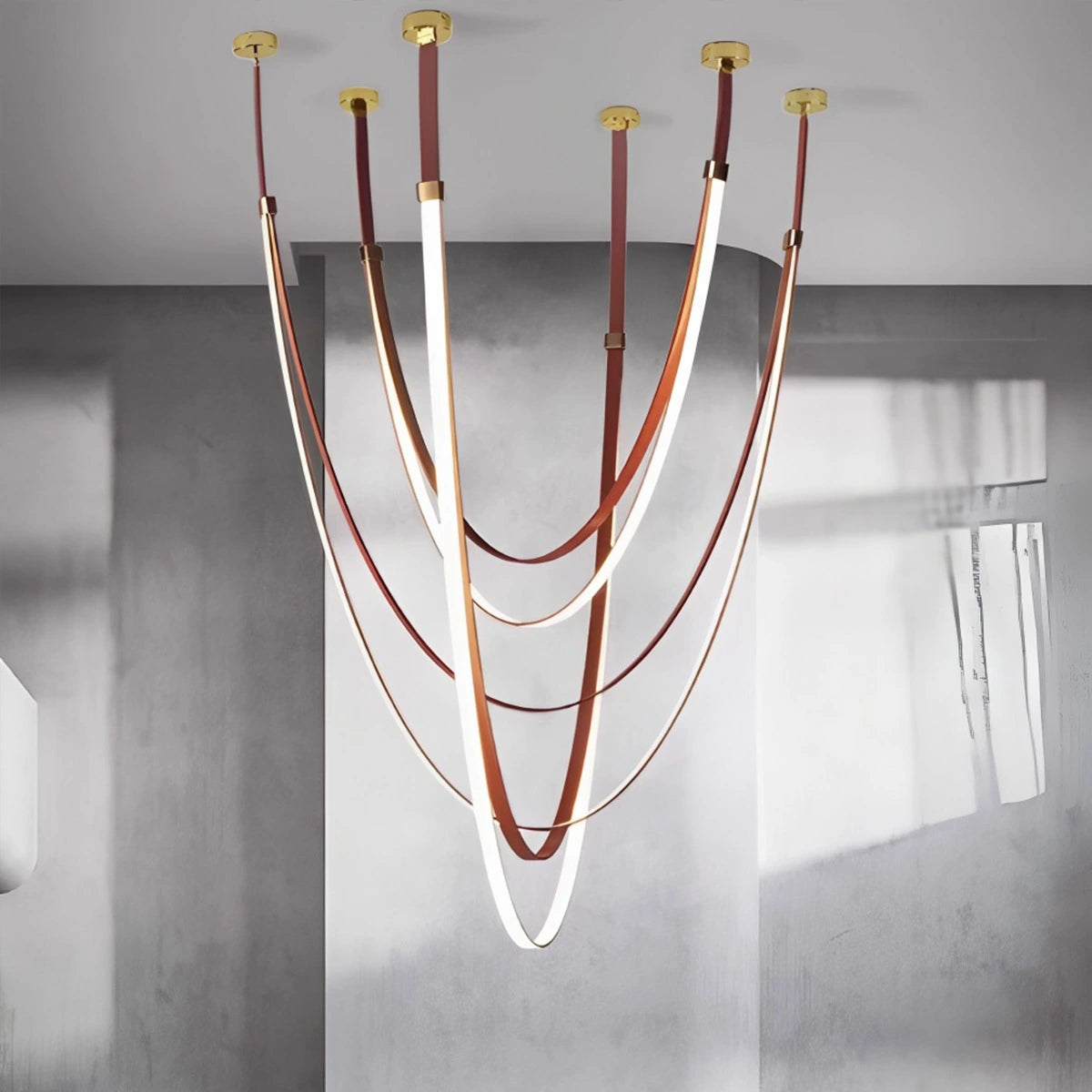 Shalom Leather Chandelier