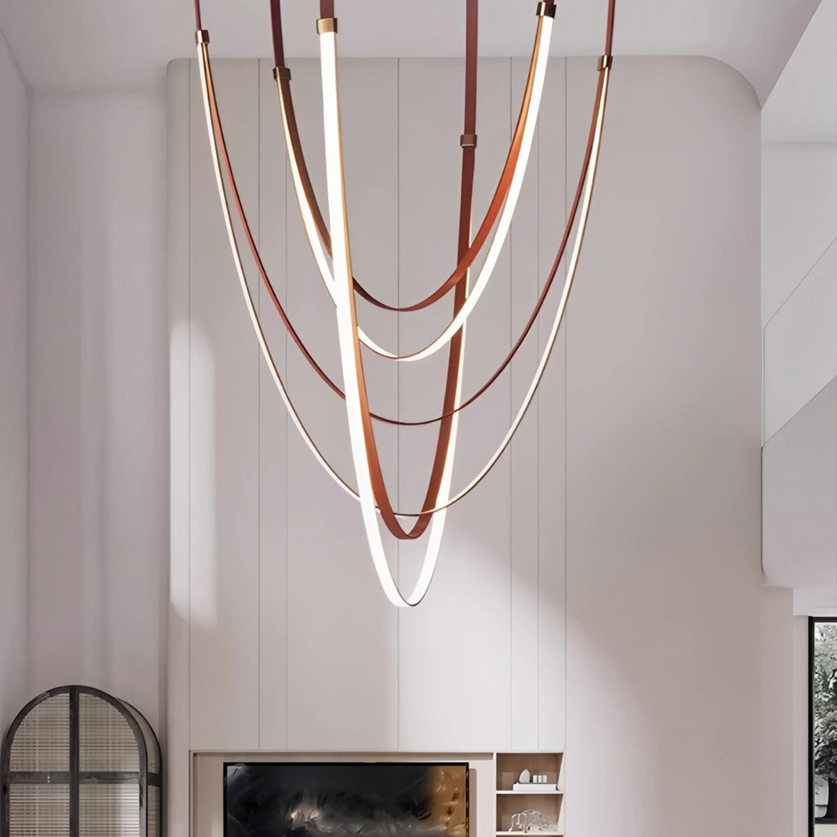 Shalom Leather Chandelier