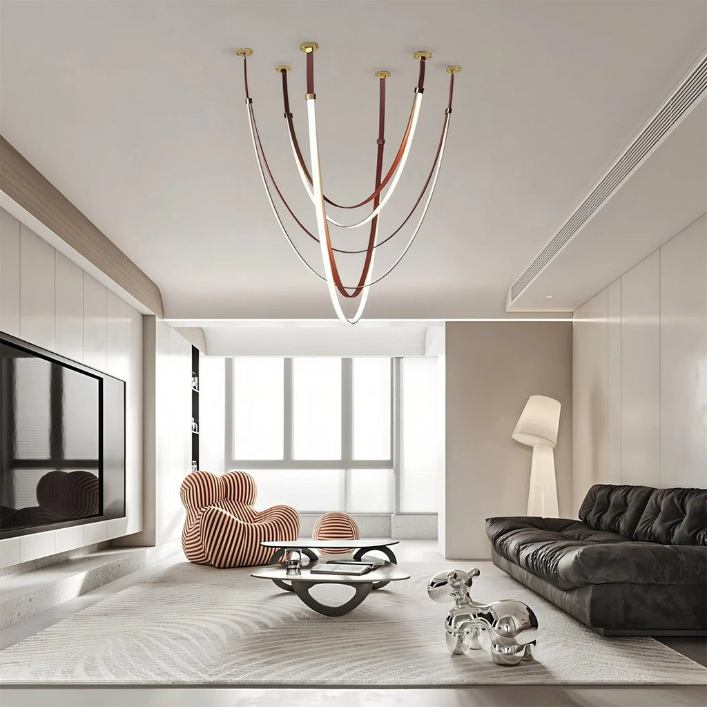 Shalom Leather Chandelier