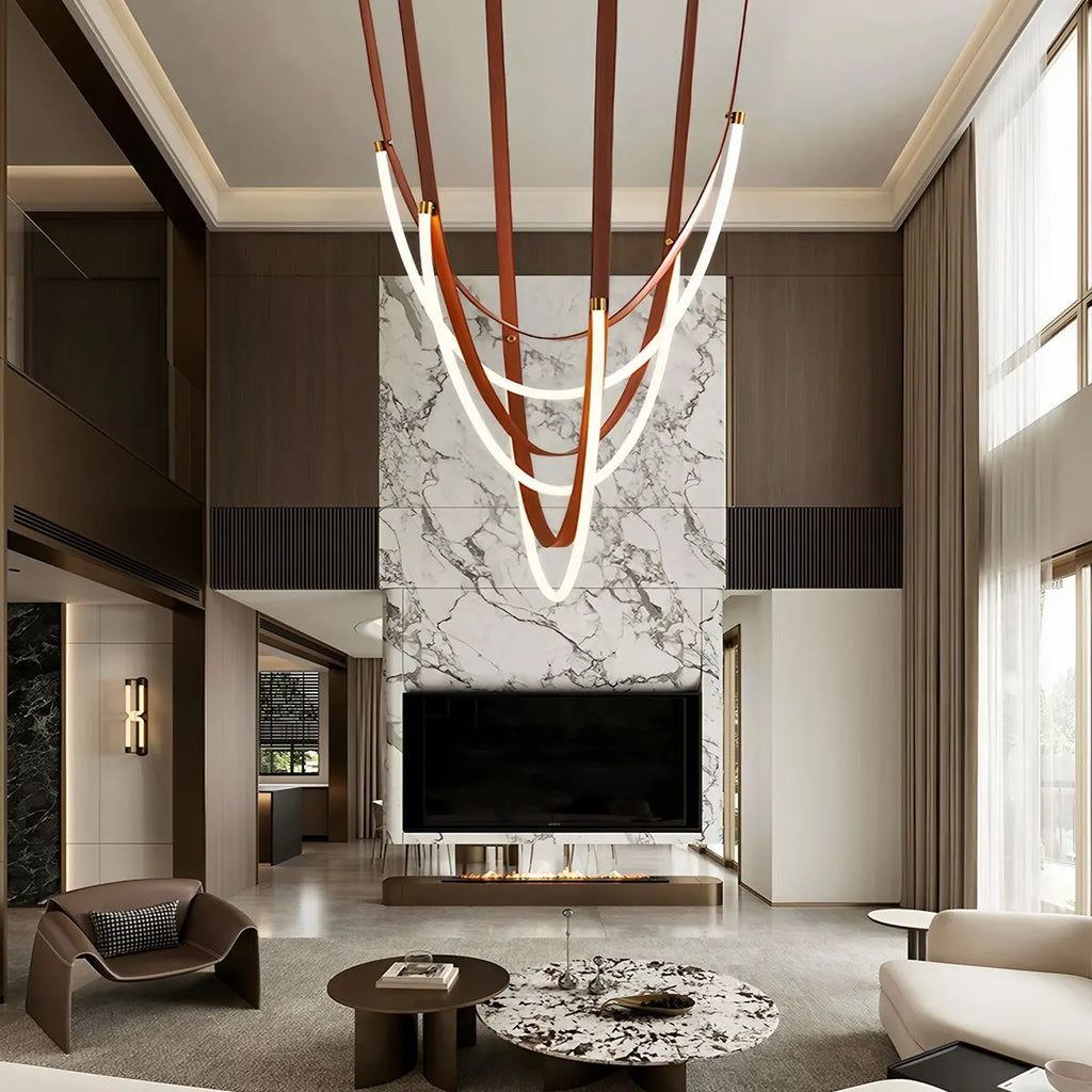 Shalom Leather Chandelier