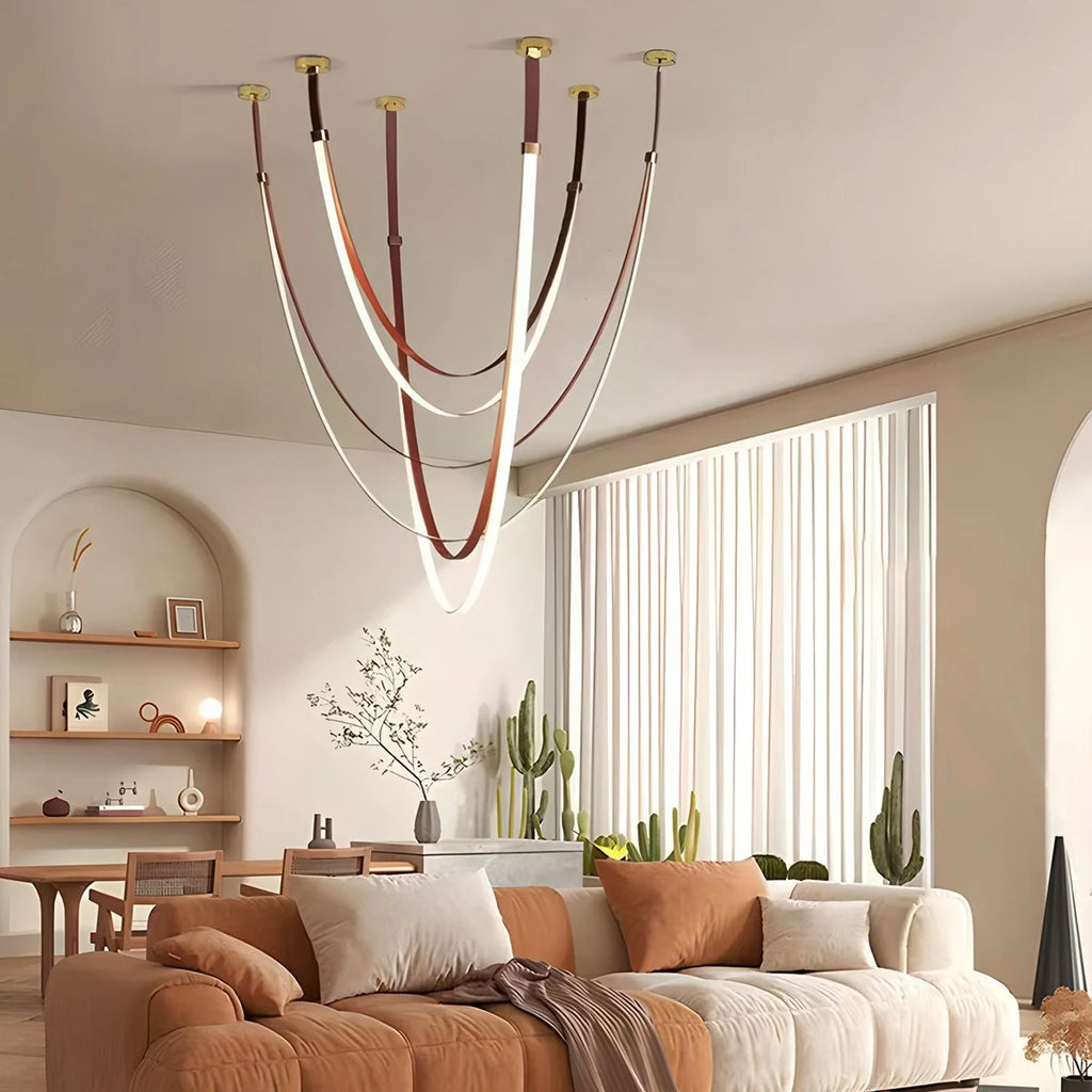 Shalom Leather Chandelier
