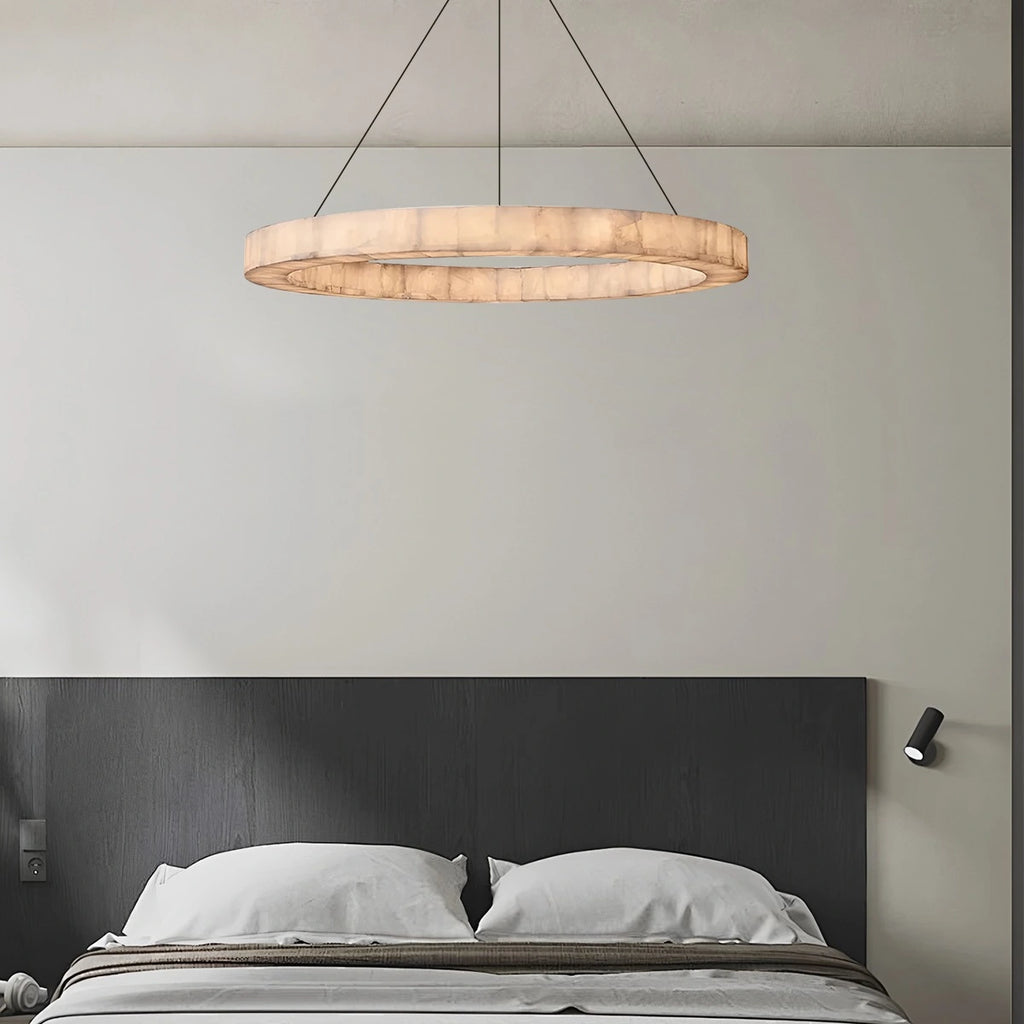 Teva Round Alabaster Chandelier