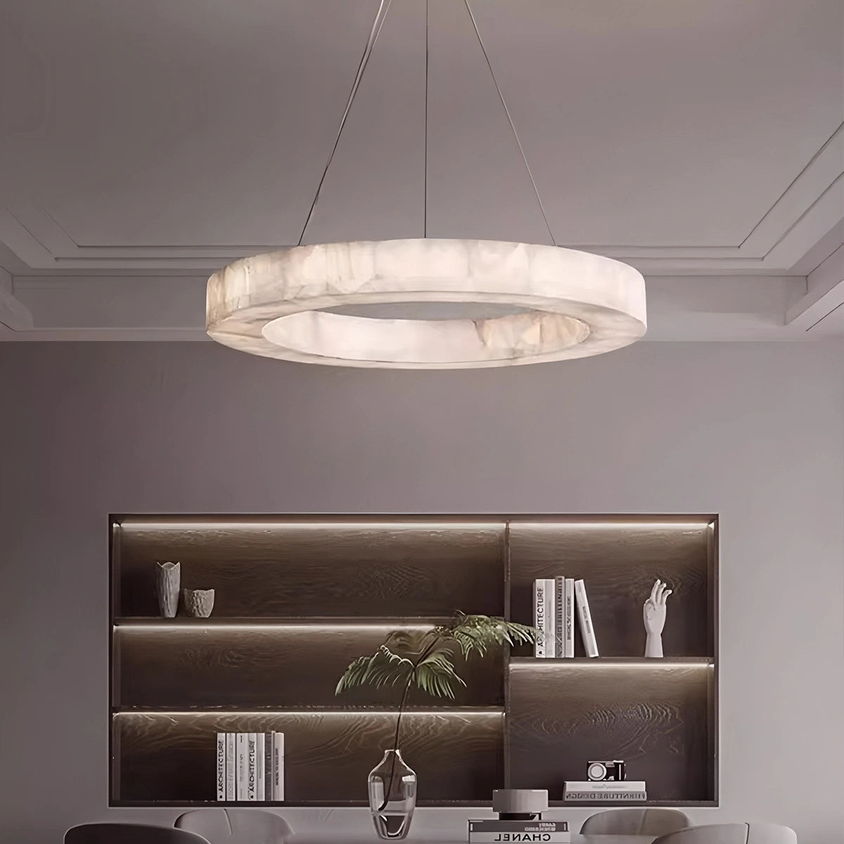 Teva Round Alabaster Chandelier