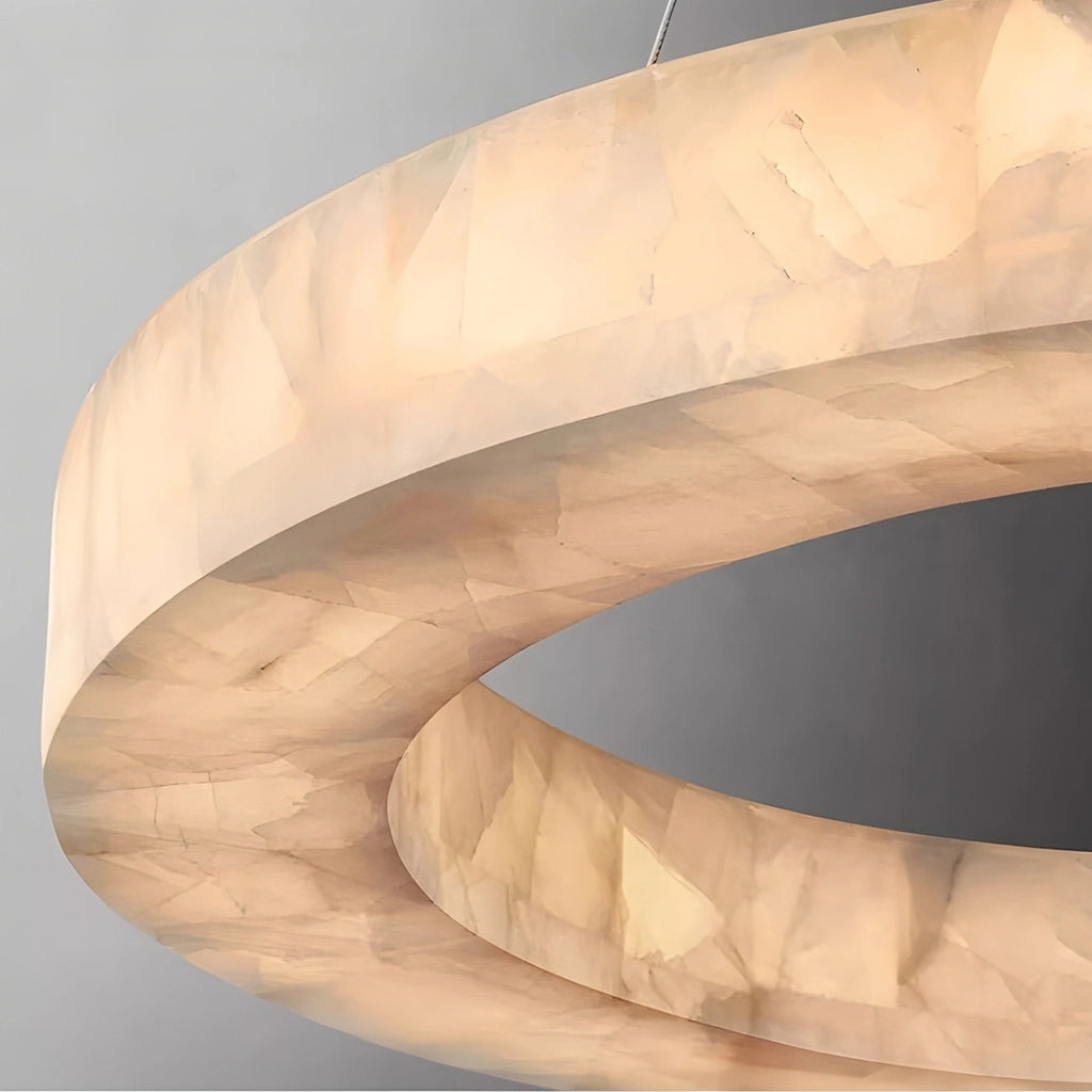 Teva Round Alabaster Chandelier