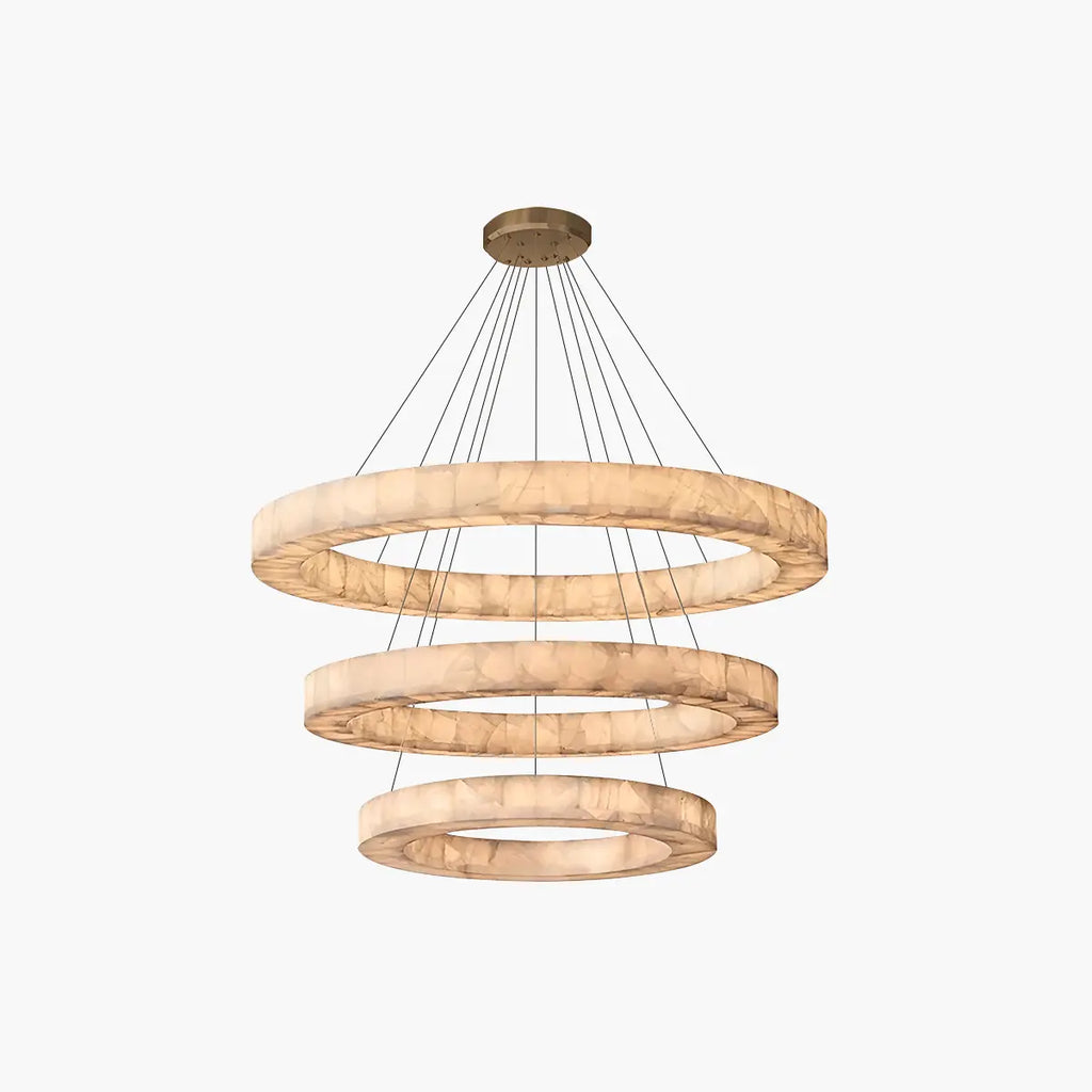 Teva Round Alabaster Chandelier