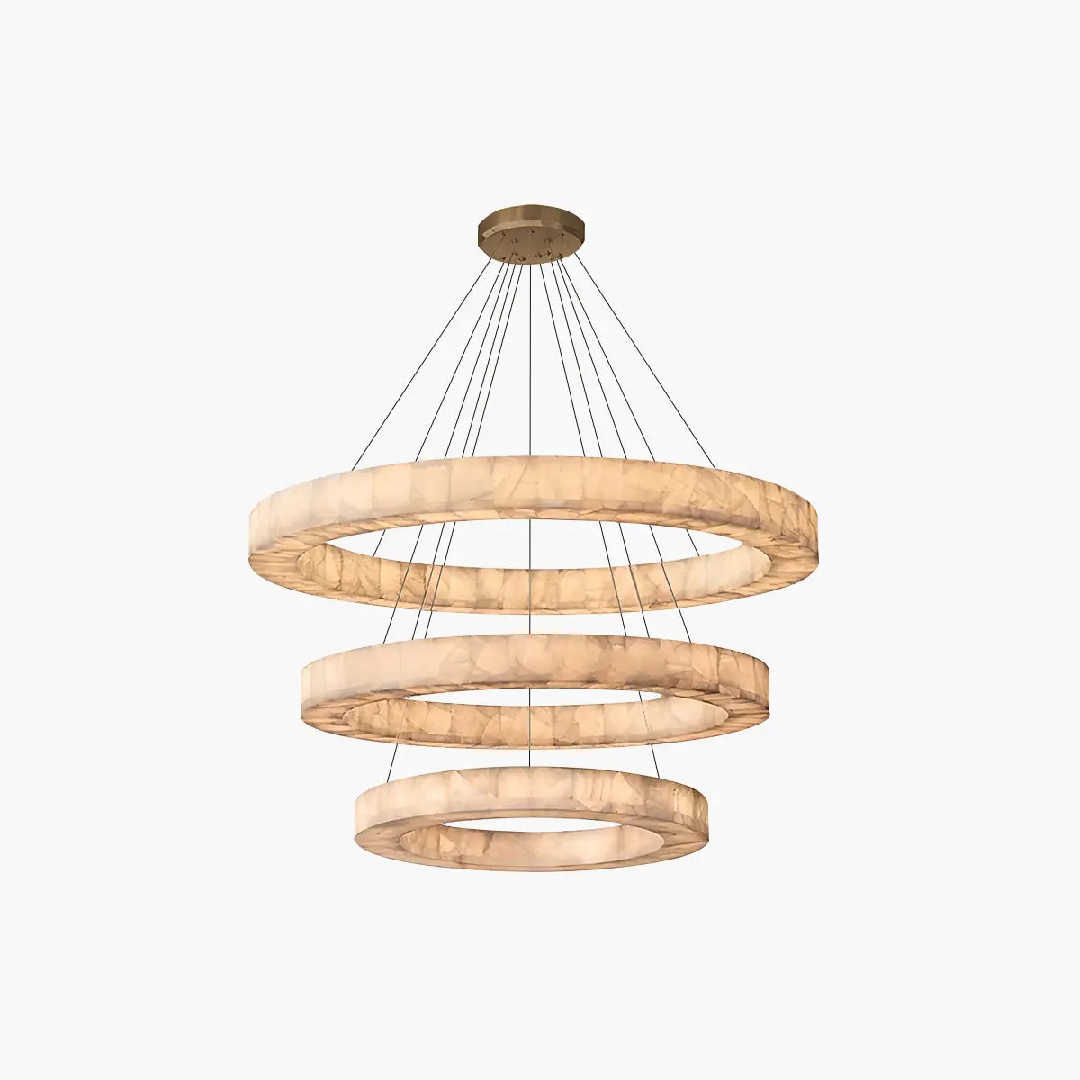 Teva Round Alabaster Chandelier