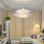 White Flower Pendant Light for Living Room