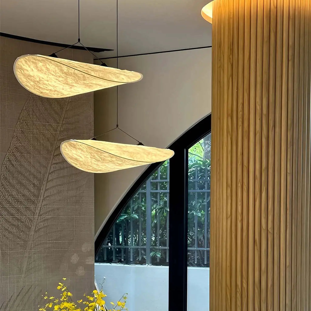 Zen Art Cloud Shape Silk Pendant Light for Living Room