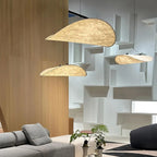 Zen Art Cloud Shape Silk Pendant Light for Living Room