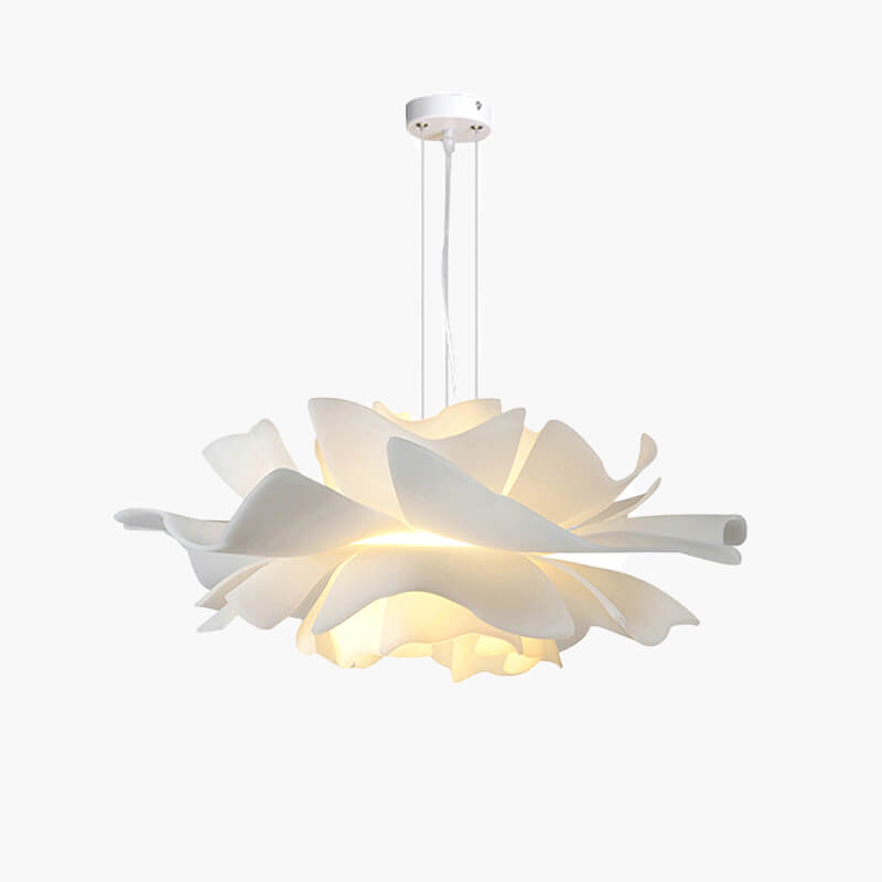 White Flower Pendant Light for Living Room