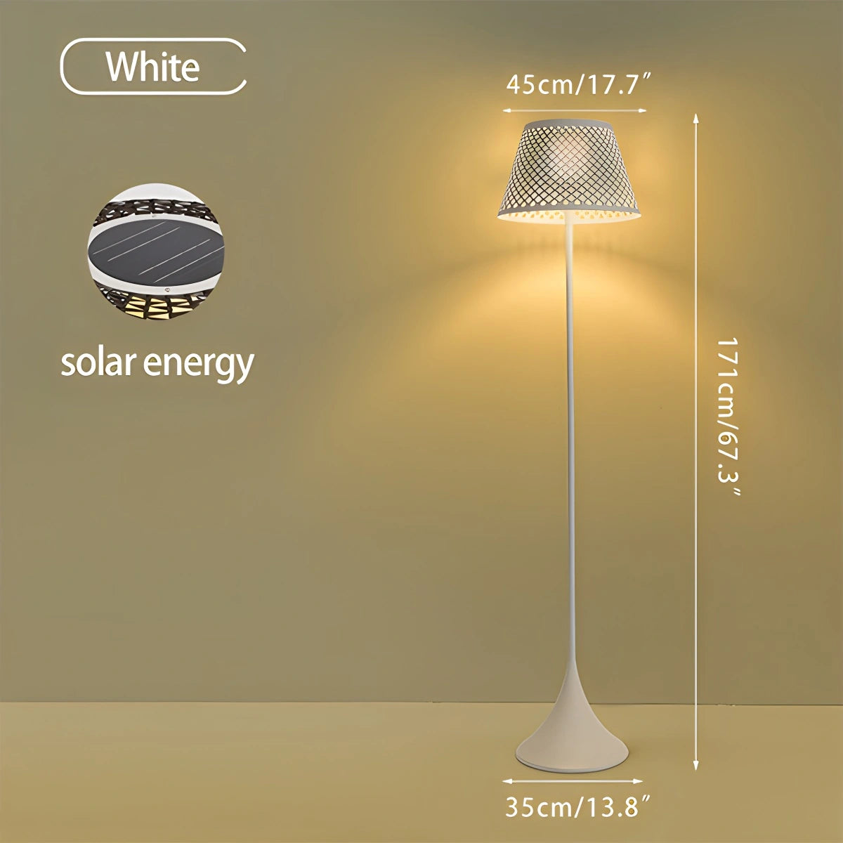 Vine Woven Floor Lamp for Outdoor