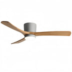 Lunara Nordic Ceiling Fan Light – Wood Clean Lines Quiet Airflow for Living Room/Bedroom