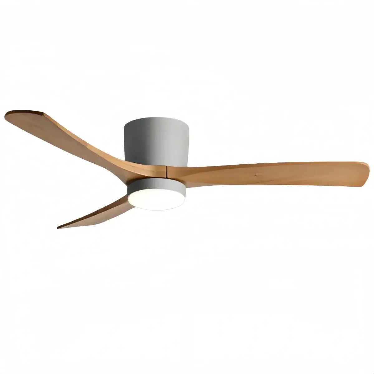 Lunara Nordic Ceiling Fan Light – Wood Clean Lines Quiet Airflow for Living Room/Bedroom