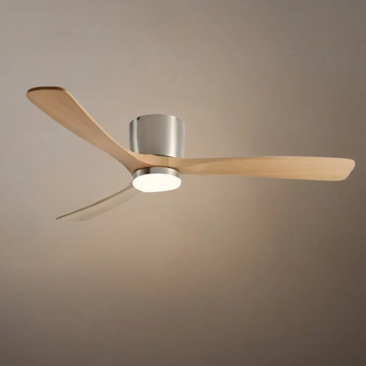 Lunara Nordic Ceiling Fan Light – Wood Clean Lines Quiet Airflow for Living Room/Bedroom