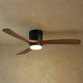 Lunara Nordic Ceiling Fan Light – Wood Clean Lines Quiet Airflow for Living Room/Bedroom