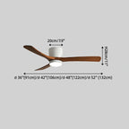 Lunara Nordic Ceiling Fan Light – Wood Clean Lines Quiet Airflow for Living Room/Bedroom