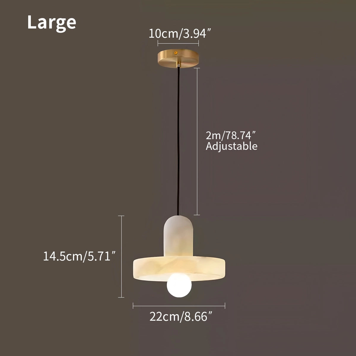 Copper natural onyx dining room pendant light
