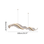 Modern LED Wave Acrylic Chandelier