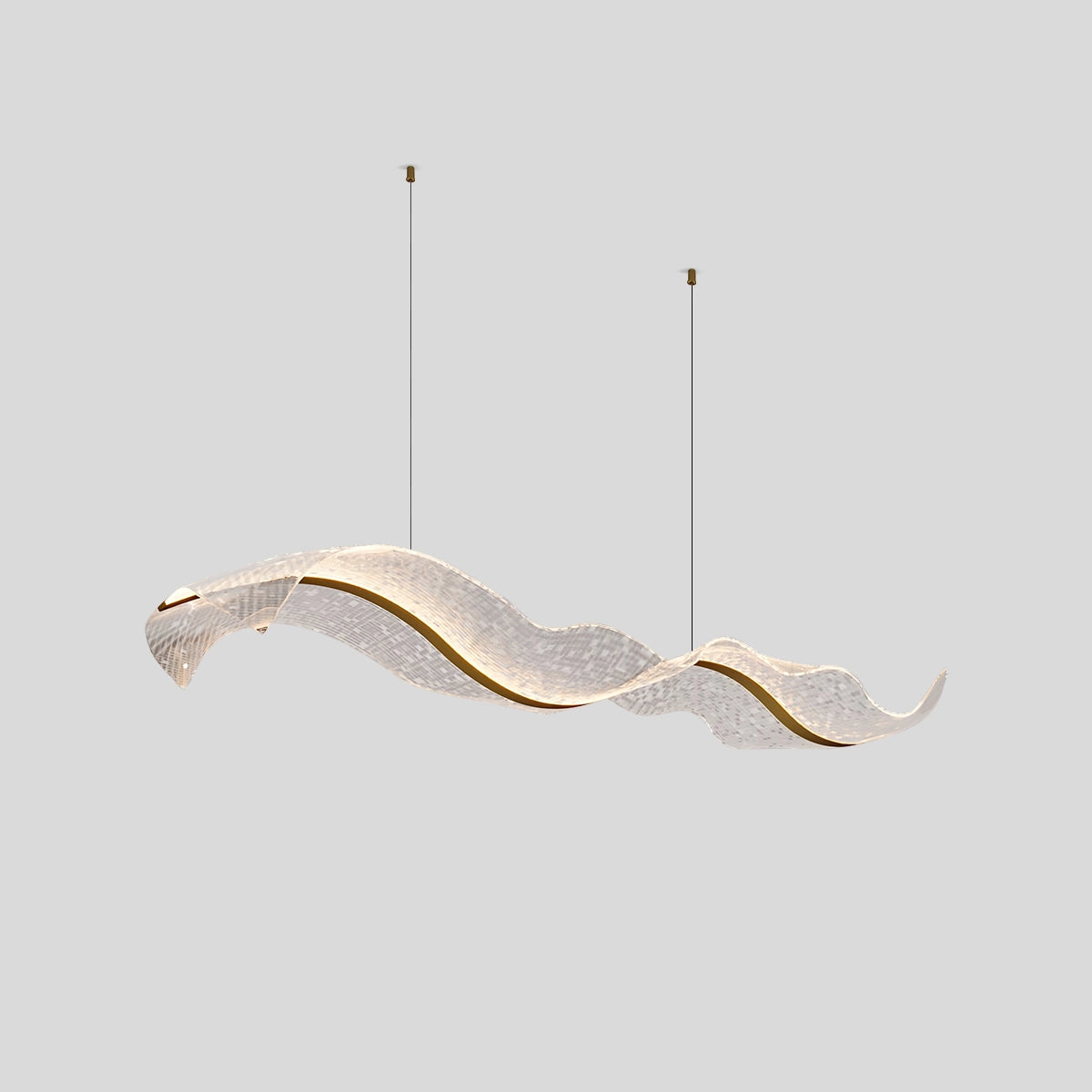 Modern LED Wave Acrylic Chandelier