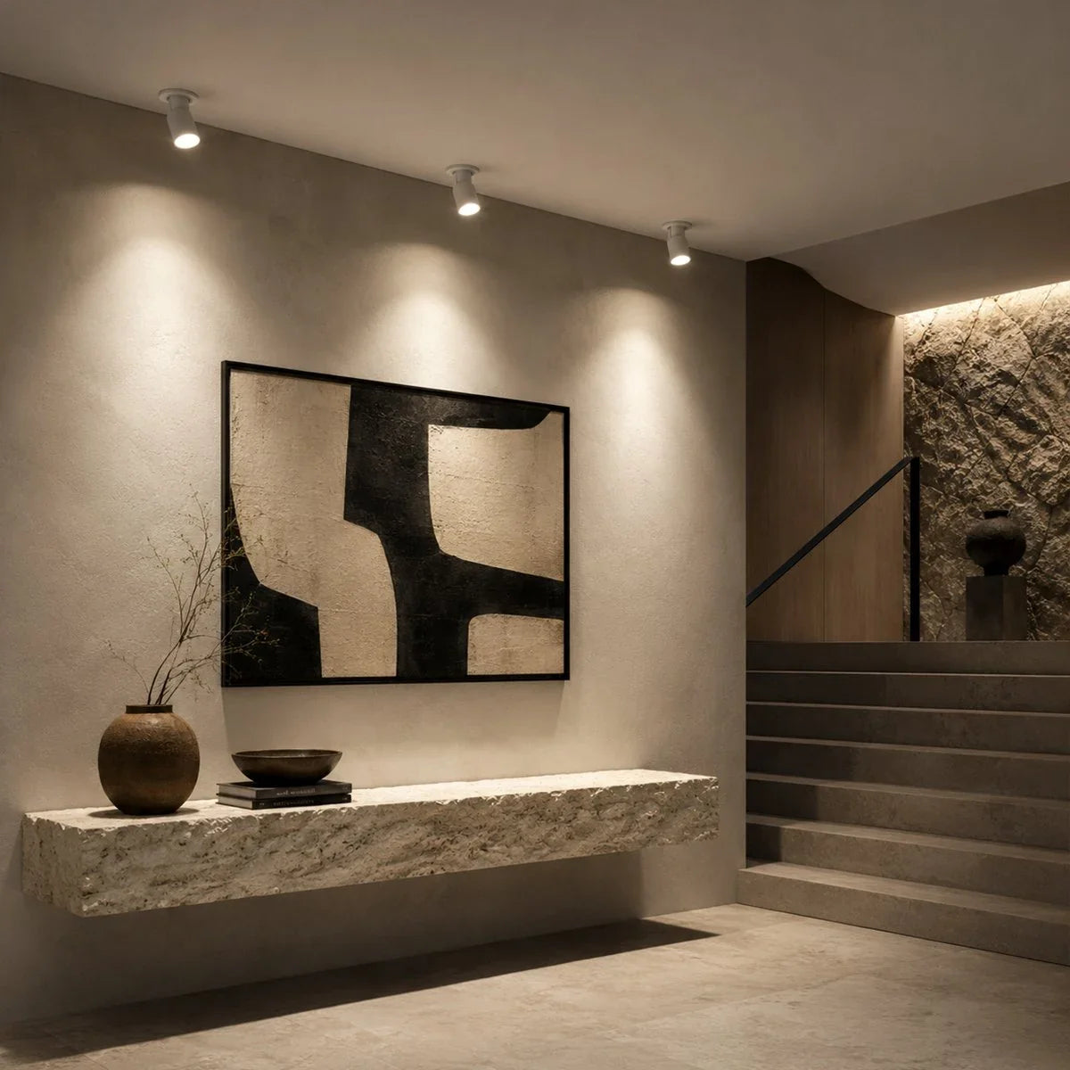 Recessed 360° Rotating Spotlight