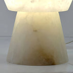 Spanish onyx mushroom head table lamp