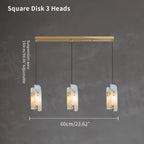 Minimalist Art Dining Room Onyx Pendant Light