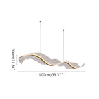 Modern LED Wave Acrylic Chandelier