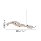 Modern LED Wave Acrylic Chandelier
