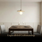 Strata LED Travertine Pendant Light