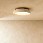 Strata Minimalist Travertine Ceiling Light