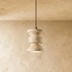 Strata Yellow Travertine Pendant Light