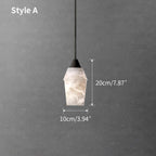 Minimalist onyx dining room pendant light