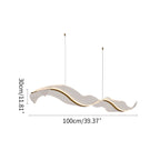 Modern LED Wave Acrylic Chandelier