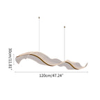 Modern LED Wave Acrylic Chandelier