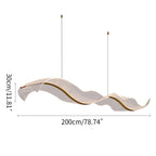 Modern LED Wave Acrylic Chandelier