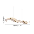 Modern LED Wave Acrylic Chandelier