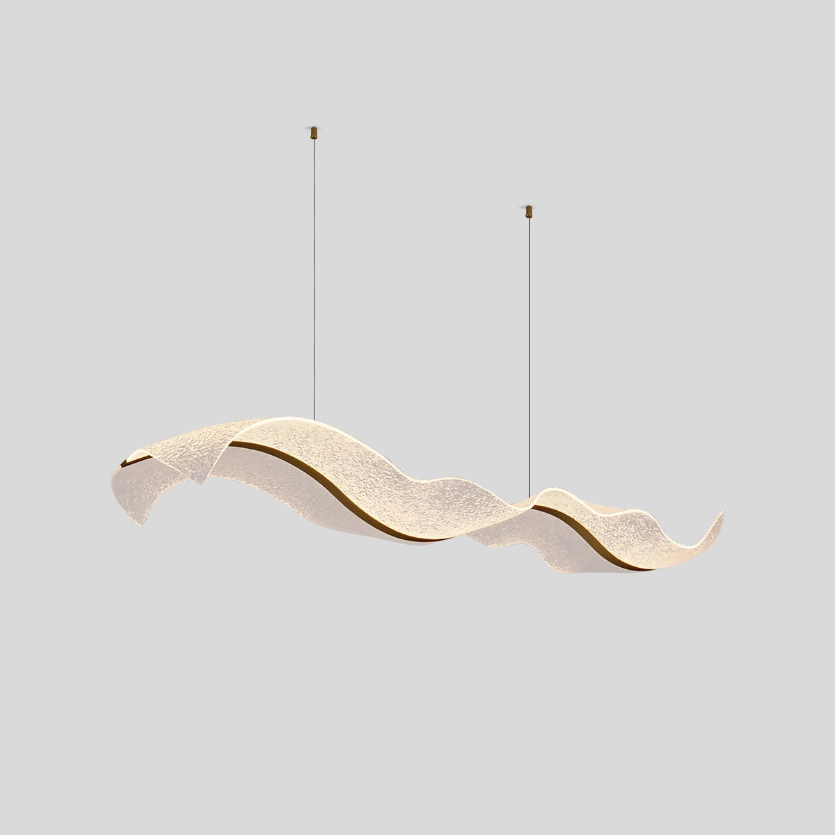 Modern LED Wave Acrylic Chandelier