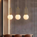 Gong Alabaster Pendant Light