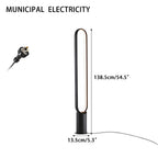 Outdoor Black Oval LED Lawn Light
