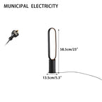 Outdoor Black Oval LED Lawn Light