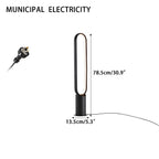 Outdoor Black Oval LED Lawn Light
