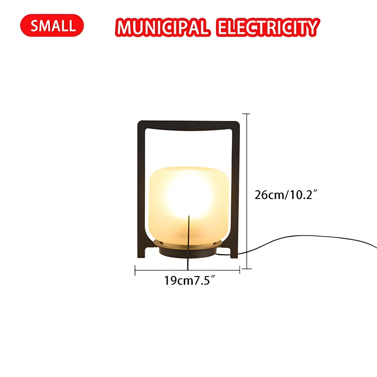 Solar Glass Lantern Outdoor Light for Garden