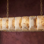 Sakhra Alabaster Linear Chandelier