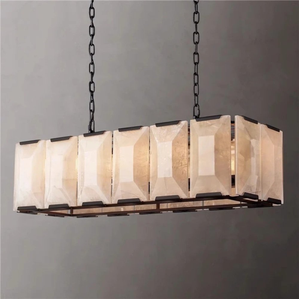 Sakhra Alabaster Linear Chandelier