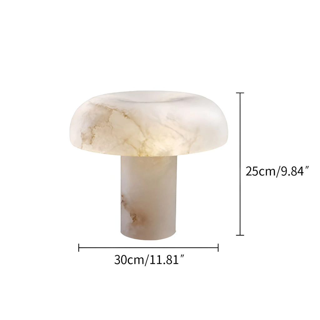Creative mushroom shaped onyx table lamp