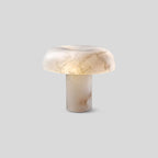 Creative mushroom shaped onyx table lamp