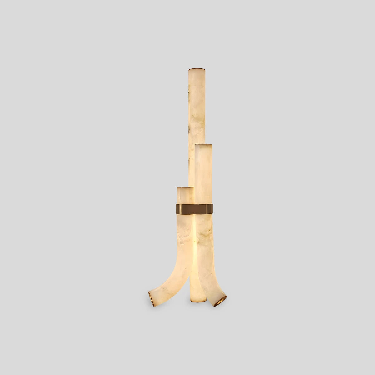High end onyx art floor lamp